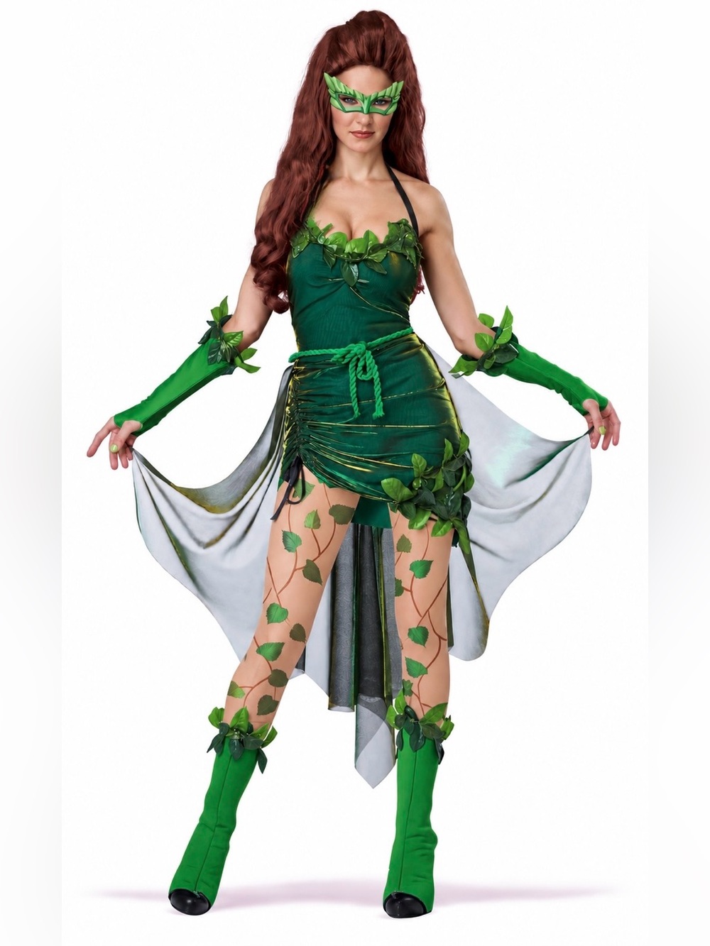 California Costumes Green Poison Ivy Women's Leafy Costume with Mask